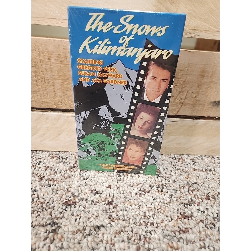 The Snows Of Kilimanjaro Gregory Peck Susan Hayward Ava Gardner VHS Tape New